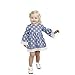 Produktbild Kinder Kleid Mädchen Kleid Vovotrade Infant Kid Mädchen Spitze Blumendruck Blau Prinzessin Kleid Cusaul Baumwolle Nette Kleidung Für 12 Monate--5 Jahre Alt Mädchen Kleid (Blau, 1-2 Jahre alt)
