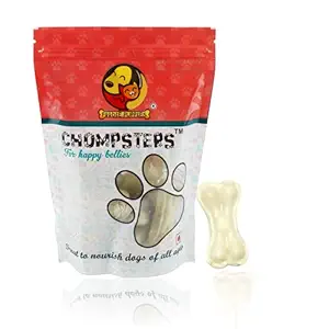 Foodie Puppies Chompsters Raw Hide Pressed Dog Bones for Chewing & Munching, 2inch (Pack of 10)