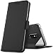 Produktbild GEEMAI für LG G7 Fit Hülle, handyhüllen Flip Hülle Wallet Stylish mit Standfunktion und Magnetisch PU Tasche Schutzhülle passt für LG G7 Fit Smartphone, Schwarz