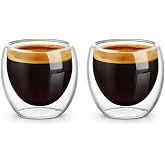 Needd &Ccedil;ift Katmanlı Espresso Cam Bardak Seti 2'li 80 ml | Borosilikat Cam, Isı Yalıtımlı Double Wall Tasarım | Espresso, Rist