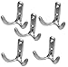 Produktbild Aerzetix: 5 X Kleiderhaken Wandhaken Mantelhaken Aluminium Farbe C17842