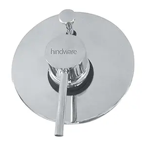 Hindware F280025CP Flora Single Liver Divertor Exposed Kit Plate, Handle & Knob for 3 Way Concealed Divertor (Chrome)