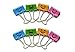 Scrox Fashion Mini Metall Lächeln Büro Organisieren Foldback Papier Binder Clips, verschiedene Farben für das Halten von Dokumenten zusammen, 10 Pack 25MM