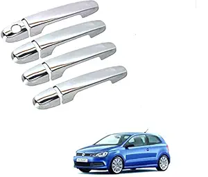 Kozdiko Chrome Handles Door Latch Cover Set of 4 Pcs for Volkswagen Polo GT