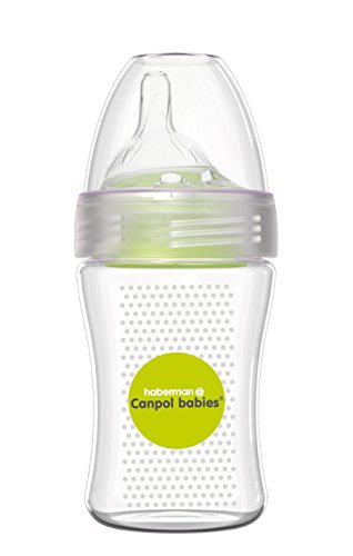 Canpol Babies Haberman - Biberón anticólicos, 260 ml