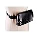Produktbild Melodycp Bauchtasche für Damen, mit Schnalle aus Leder, weich, mit Schnalle aus elastischem Bund Schwarz