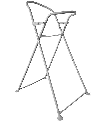 Tega Baby Bath Stand Frame For 86 Cm Bathtubs - White Foldable Baby Bathing Station, Back-Friendly Height
