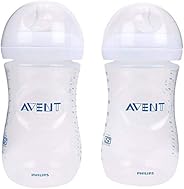 Philips Avent 260ml Natural Feeding Bottle (Clear, Pack of 2)