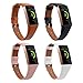 Produktbild Unisex Uhrenarmband, Ersatz Schnellspanner Schlankes Leichtes Leder Armband für Fitbit Charge 3 und Charge 3 SE - Small und Large