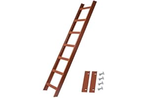 ‎FRICK METALL- UND OBERFLÄCHENTECHNIK GMBH & CO. KG Alu Dachleiter Set Rot, 1,96 m mit Dachhaken (15 mm, gekröpft auf Holzbohlen) inkl. Auflageschutz und Aushebesicherung, Made in Germany, DEKRA geprüft