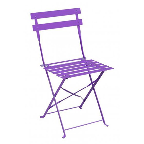 Preisvergleich Produktbild Gartenstuhl Camargue, Metall, Violett