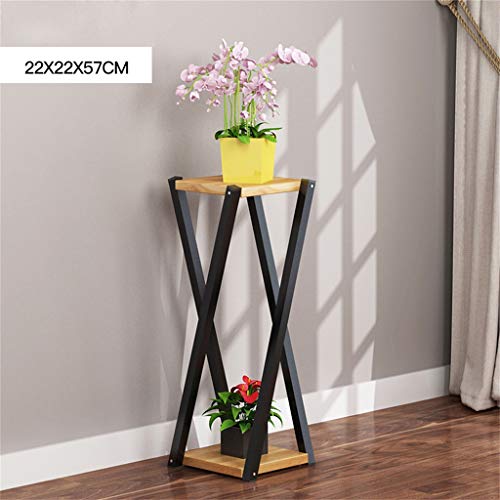 Preisvergleich Produktbild GZYQYIHJB Stilvolles Und Einfaches Blumenstandplatzbalkenschmiedeeisenme... Innenblumentopfregal Einfache Montage, Hauptdesktop-Verzierungs-Regal-Garten... Ausstellungsstand