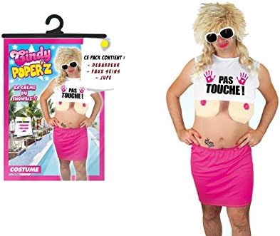 Funny Cindy Poper'Adult Fancy Dress One Size z, queen Breasts ~fake Debardeur Skirt