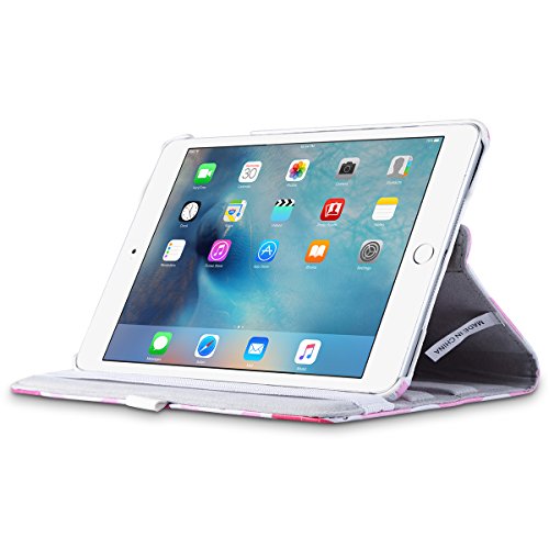iPad Mini Hülle, iPad Mini Case ULAK 360 PU Leder Tasche Flip Case für Apple iPad Mini 1/2/3 mit Ständerfunktion Auto Sleep/Wake-Funktion und Stift Slot (Klee) - 7
