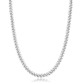 AEE&reg; Men's Necklace Stainless Steel Cuban Crush 4mm 65cm