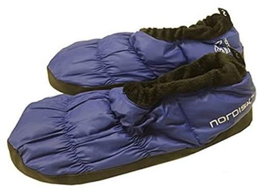 Zapatillas de plumas Nordisk azules Talla M 2017 Zapatillas de estar por casa