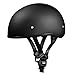 New!!! Slim Line Daytona Helmets *Skull Cap Style Motorcycle Helmet *Half (1/2) Shell Helmet-D.O.T. Approved DULL BLACK Smallest D.O.T. 1/2 Shell Helmet Ever Made! ***More Oval Than Round Helps Eliminate That Mushroom Look ***FREE Head Wrap And FREE Draw String Bag Included. No Worry No Hassle Return Policy. (Small) RS.9459.00