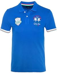 La Martina Hombres Camisa de Polo Slim fit Justino Azul