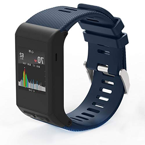 Preisvergleich Produktbild TOOGOO Mode Sport Silikon Armband Uhrarmband Band Fuer Vivoactive HR(Blau)