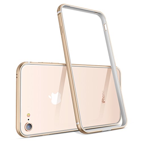 Humixx iPhone 8 Funda  iPhone 7 Funda   Frame  Marco de Dise  o Minimalistic con Silicona Interior y Parachoques de Metal Proteccion Ligero Cubierta para iPhone 7 8 Extre Series 