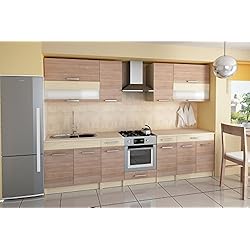 tendencio Cuisine complète de 3m20 Elise Beige Couleur Poire Chocolat