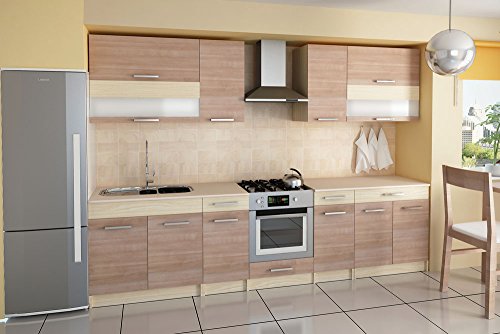 tendencio Cuisine complète de 3m20 Elise Beige Couleur Poire Chocolat