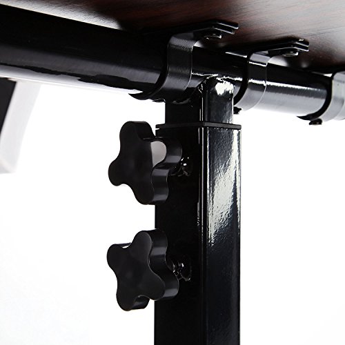 VECELO Laptop-Tisch höhenverstellbar mit Rollen für Notebook (Größe A) - 7