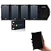 Produktbild SET Power-Pond® 7,2 Watt Solar Ladegerät mit 4400 mAh USB Powerbank (2x 2A Ausgang) für Handys, Tablets, Smartphones Bluetooth Speaker, GPS, Navigationssystem, externe Akkus Packs | Power Banks eBook Reader uvm spritzwassergeschützt mit intelligenter Regelelektronik schwarz
