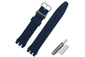 OLXIYOC Correa de reloj para reloj Swatch, silicona impermeable
