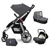 Casualplay Match 3 Loop Aluminio + Baby 0 + Casualplay Cot Color Metal