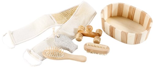 newgen medicals 6-teiliges Badeset aus Naturmaterialien - 2