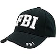 Mens Mlitary Combat Black SWAT FBI Security Army Baseball Cap Hat Sun Visor New (FBI)