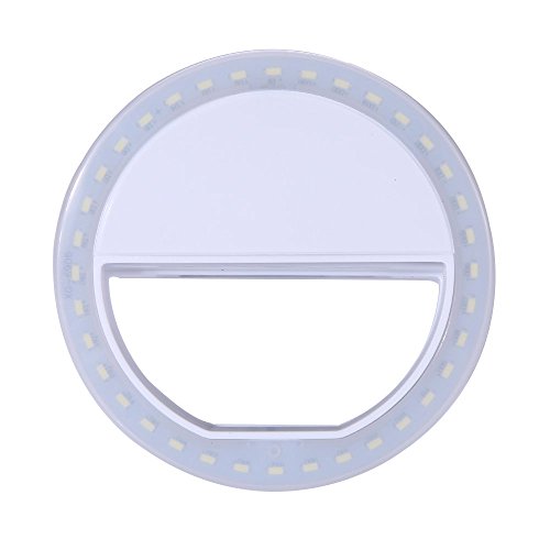 Selfie Light  MindKoo 36 LED Flash Anillo Selfie Clip de Ring Fill Luz Autom  tico Autofoto Speedlite Port  til Mini Spot Luz de Relleno para iPhone 7 6S  Xiaomi 5  Huawei P8  Samsung Note 5  etc