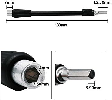130mm Flexible Power Bit Drill Extension Screwdriver Connection Shaft Rod