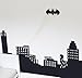 Price comparison product image V&C Designs (TM) Large Glow in the Dark Batman Skyline Wall Sticker Decal Boys Room Superhero Theme Mural Bedroom Playroom