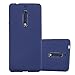 Price comparison product image Cadorabo Case works with Nokia 5 2017 in FROST DARK BLUE - Shockproof and Scratch Resistant TPU Silicone Cover - Ultra Slim Protective Gel Shell Bumper Back Skin