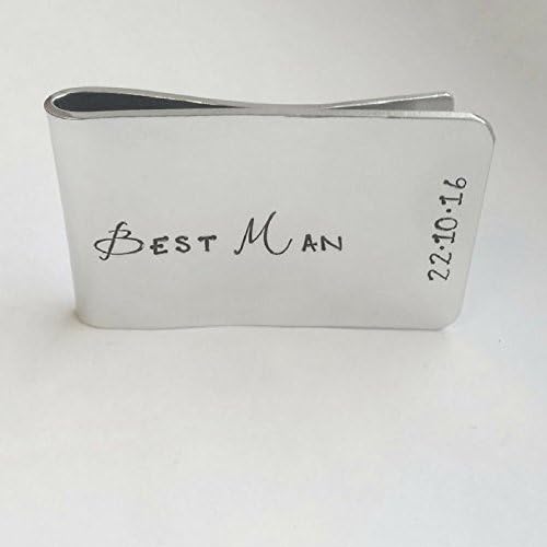Personalised Money Clip with Gift Box, Groomsmen Gifts, Wedding Keepsakes