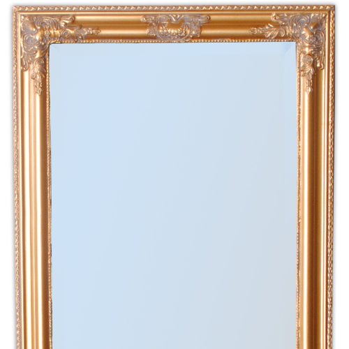 Wandspiegel BAROCK Pompös SPIEGEL Bessa 160x60cm ANTIK GOLD DESIGN HOLZRAHMEN - 7