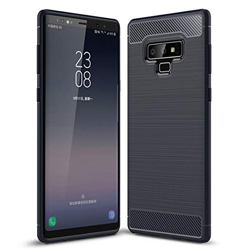 LONVIPI Funda Galaxy Note 9 Flexible con Absorción de Choque y Duradera con Diseño de Fibra de Carbono para Samsung Galaxy Note 9 (2018) Negro