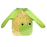Vertvie Baby Ärmel Lätzchen Kinder Unisex Babylatz Wasserdicht Transparenten Langarm Lätzchen