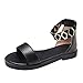 Produktbild MEIbax Damen Casual elastische Band Flache Sandalen Damen Low Heels Arbeitsschuhe Sommerschuhe Flacher Absatz