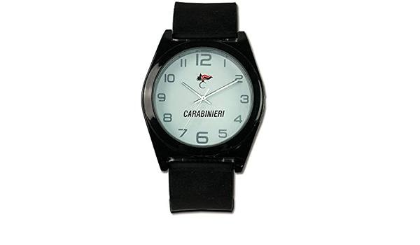 OROLOGIO ANALOGICO ARMA CARABINIERI BIANCO : Amazon.it: Orologi