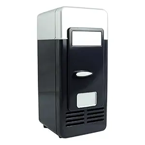 KAZRU USB Mini Fridge Drink Cooler Refrigeration System Small Refrigerator Black;[70001054KAZRU]