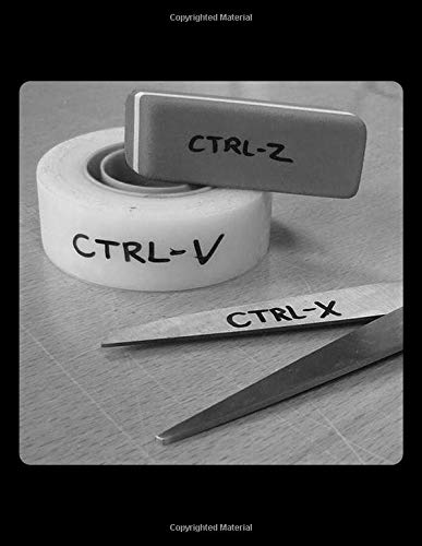 Preisvergleich Produktbild Cut Copy Paste Undo Computer Notebook: College Ruled Lined Notebook