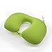 Produktbild Aufblasbares Kissen Portable Reisekissen Polyester Soft Breathable Ergonomisch Gestaltete Hals Lordosenstütze Geeignet Für Wandern Strand Camping Office,Green