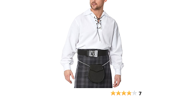 Mens Scottish Traditional Classic White 