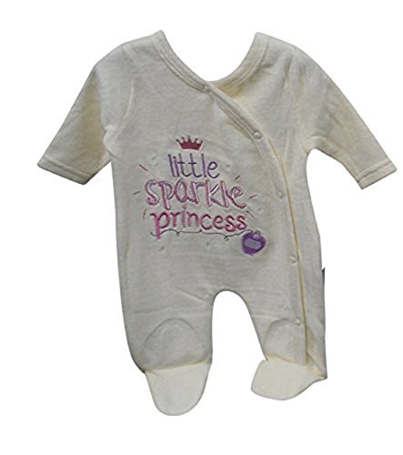 Pinkbluewhite Baby Girl All in One Romper With Embroidery (Tiny Baby, Cream)