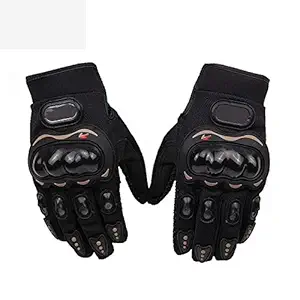 Probiker Bike/Motorcycle Riding Gloves (Black, XL, XXL)