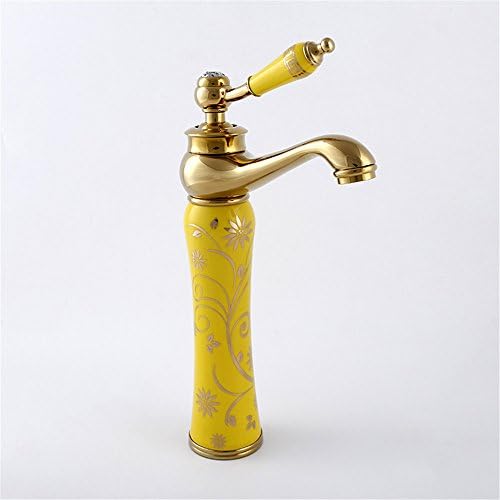 Znzbzt Antique Bathroom Sink Vessel Faucet Basin Mixer Tap Single hole basin faucet hot and cold-water faucet ceramic basin mixer single on-the-water faucet