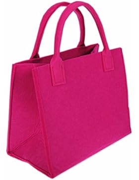 Filztasche pink Einkaufstasche Einkaufsshopper Freizeittasche 35x20cm Höhe 30/43cm